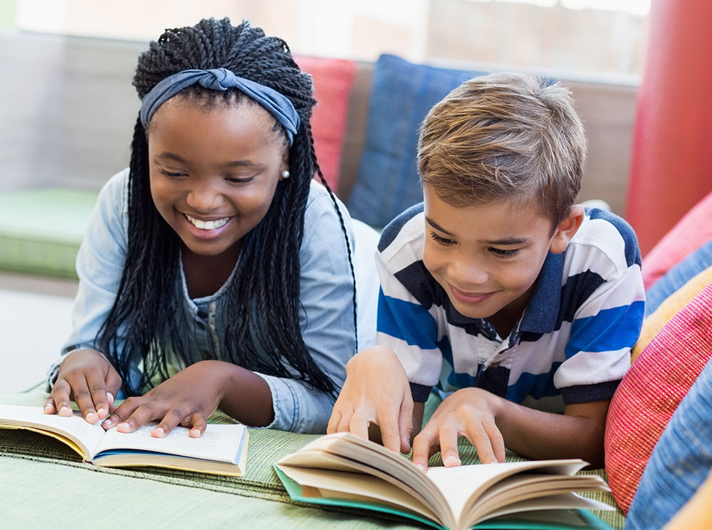 Reading 4 All - 2 Children Reading